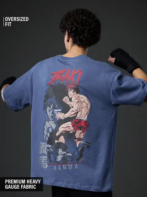 Baki Hanma The Strongest Oversized T-Shirts
