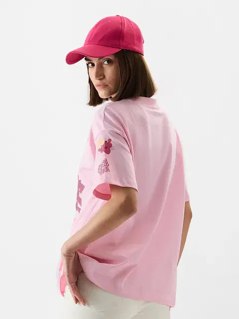 Pink Trouble Women Oversized T-Shirts