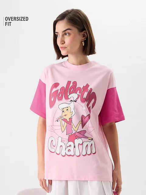 The Jetsons Galactic Charm Women Oversized T-Shirts