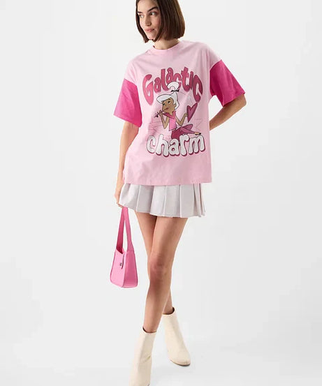 The Jetsons Galactic Charm Women Oversized T-Shirts