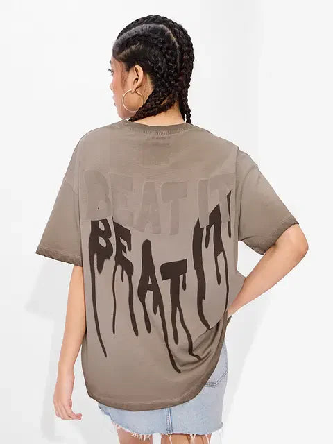 Beat It Women Oversized T-Shirts