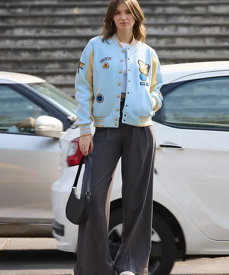 Wanderlust Life Women Oversized Varsity Jackets