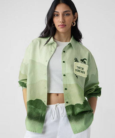 TSS Originals Scenic Route Women Boyfriend Shirts