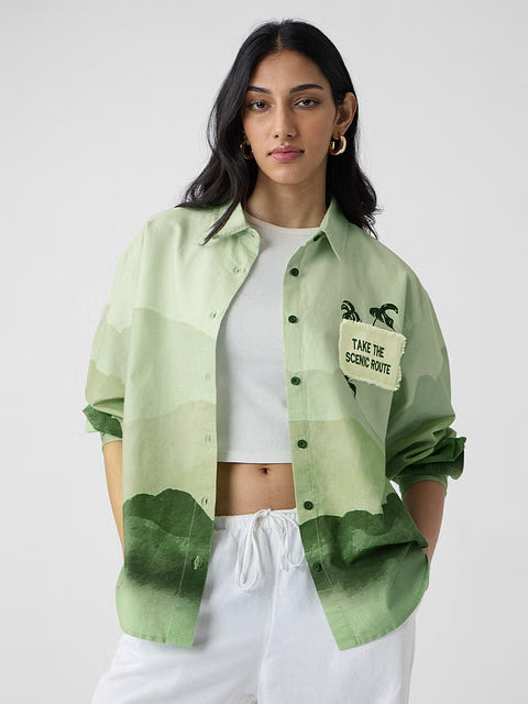 TSS Originals Scenic Route Women Boyfriend Shirts