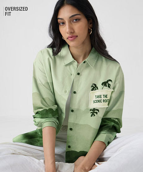 TSS Originals Scenic Route Women Boyfriend Shirts