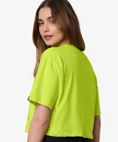 Huh Women Oversized Cropped T-Shirts