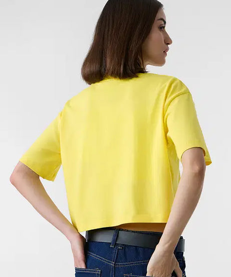 Running Away Women Oversized Cropped T-Shirts