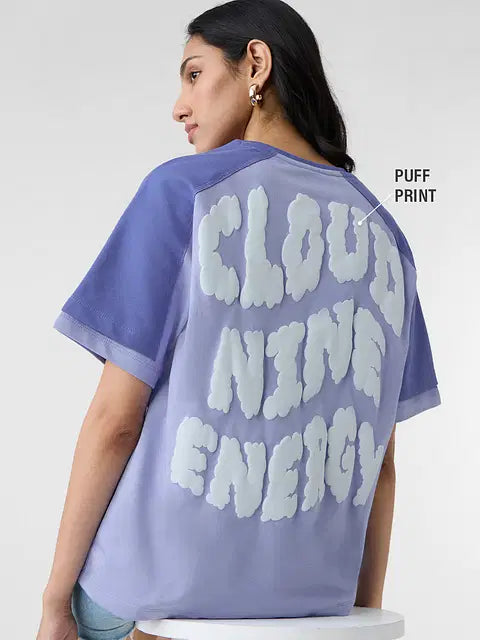 Angel Cloud Nine Women Oversized T-Shirts