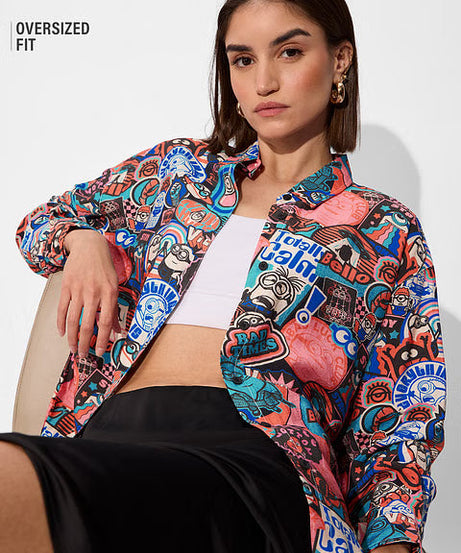 Minions Stamps Women Boyfriend Shirts