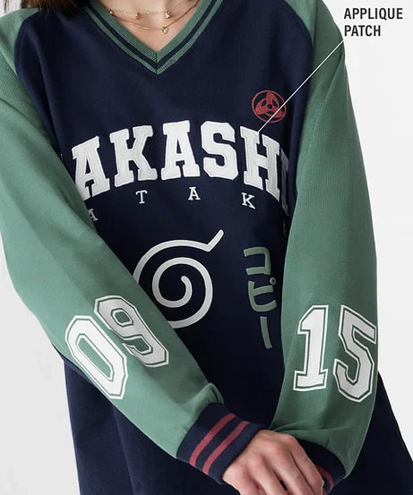 Naruto Kakashi Varsity Women Full Sleeve T-Shirts