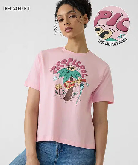 Tropicool Women Relaxed Fit T-Shirts