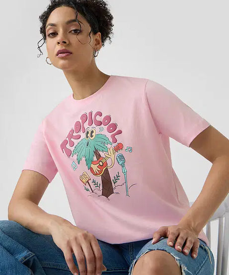 Tropicool Women Relaxed Fit T-Shirts
