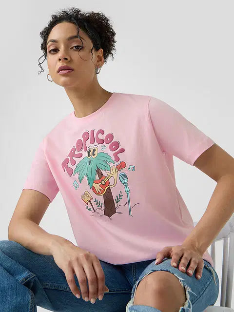 Tropicool Women Relaxed Fit T-Shirts