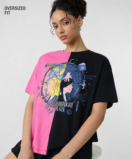 Both Worlds Women Oversized T-Shirts