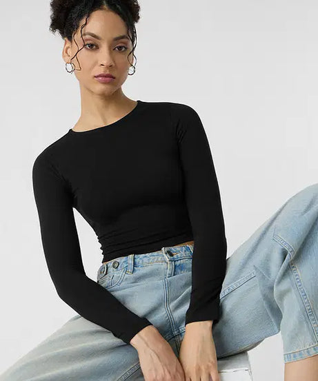 Solids Hot Pink (Cropped Fit) Women Cropped Tops