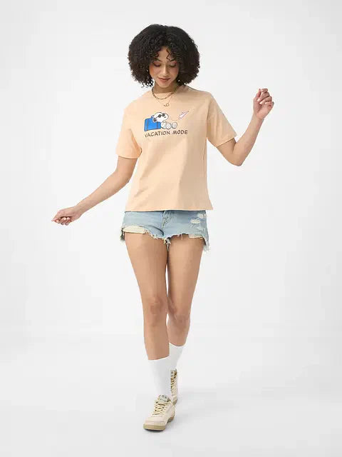 Vacation Mode Women Relaxed Fit T-Shirts