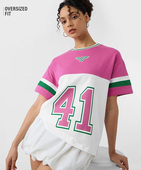Wonder Woman Sports Club  Oversized T-Shirts