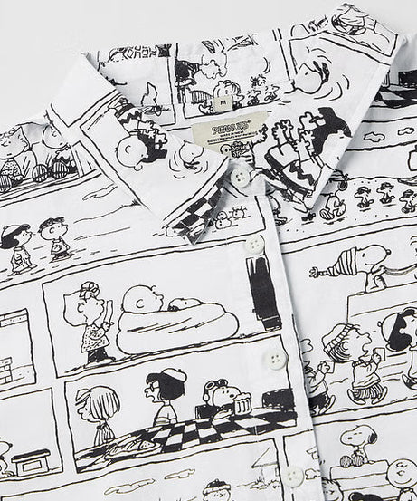 Peanuts Comic Print Women Boyfriend Shirts