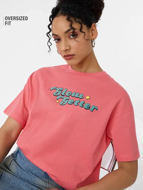 Glow Getter Women Oversized T-Shirts