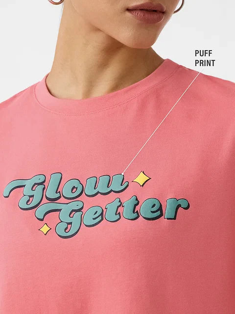 Glow Getter Women Oversized T-Shirts
