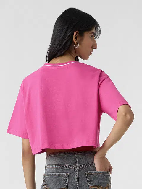 Try And Stop Me Women Oversized Cropped T-Shirts