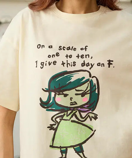 Inside Out Disgust Women Oversized T-Shirts