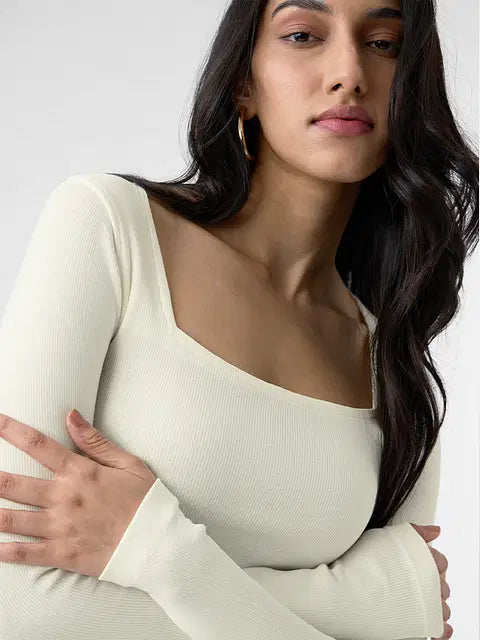 Ribbed Top Rich Black Women Cropped Tops