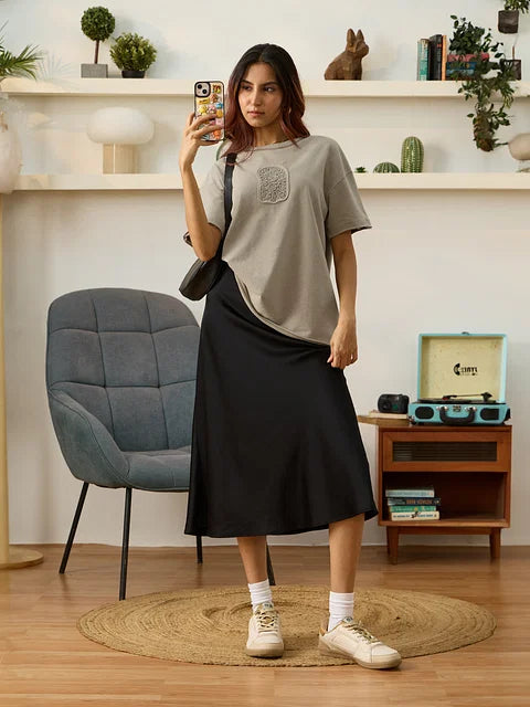 Stone Wash Women Oversized T-Shirts