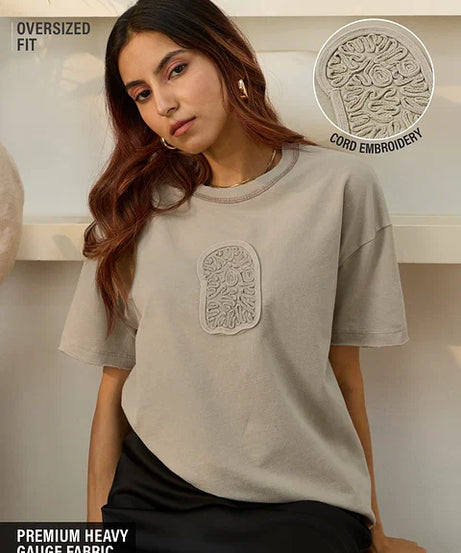Stone Wash Women Oversized T-Shirts