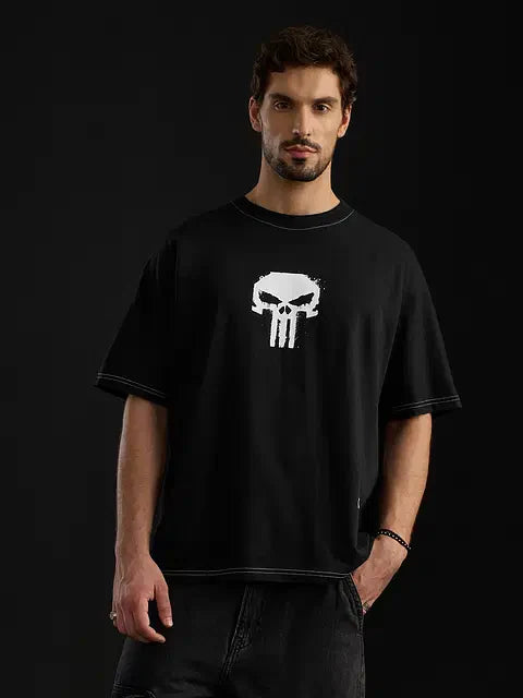 Punisher Classic Logo Super Oversized T-Shirts