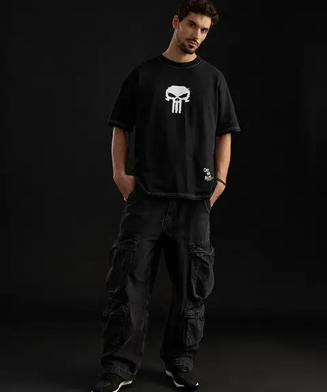 Punisher Classic Logo Super Oversized T-Shirts