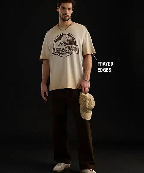 Jurassic Park Logo Oversized T-Shirts