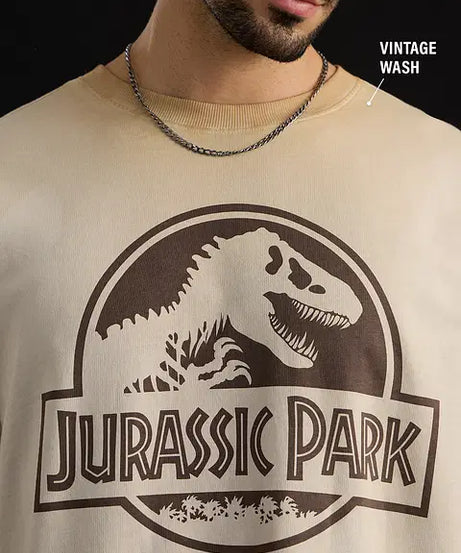 Jurassic Park Logo Oversized T-Shirts