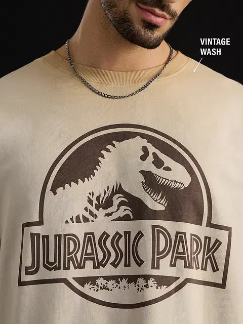 Jurassic Park Logo Oversized T-Shirts