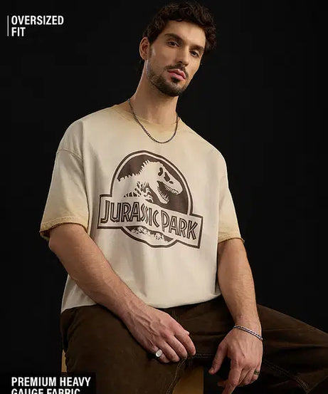 Jurassic Park Logo Oversized T-Shirts