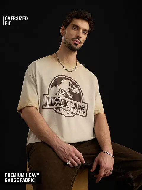 Jurassic Park Logo Oversized T-Shirts