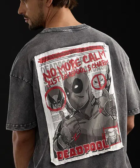 Deadpool No More Calm Oversized T-Shirts