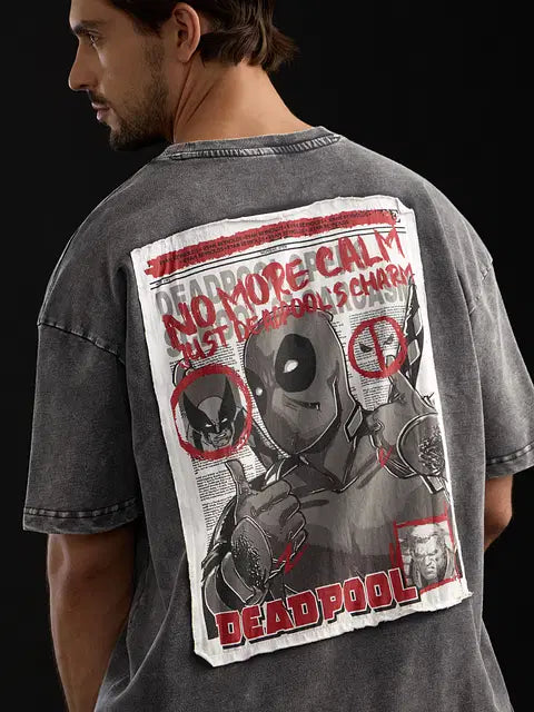 Deadpool No More Calm Oversized T-Shirts