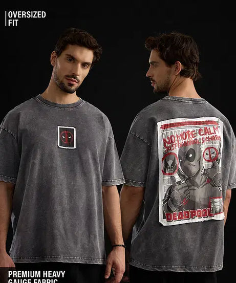 Deadpool No More Calm Oversized T-Shirts