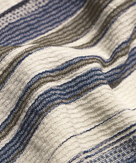 Stripes Blue Dune Men Textured Shirts