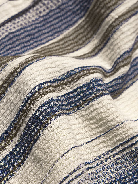 Stripes Blue Dune Men Textured Shirts