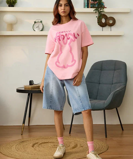 Bunny Women Oversized T-Shirts