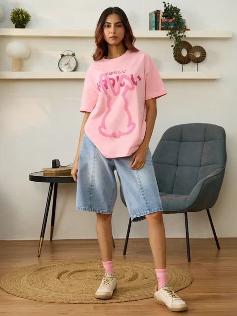Bunny Women Oversized T-Shirts