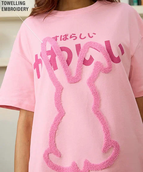 Bunny Women Oversized T-Shirts