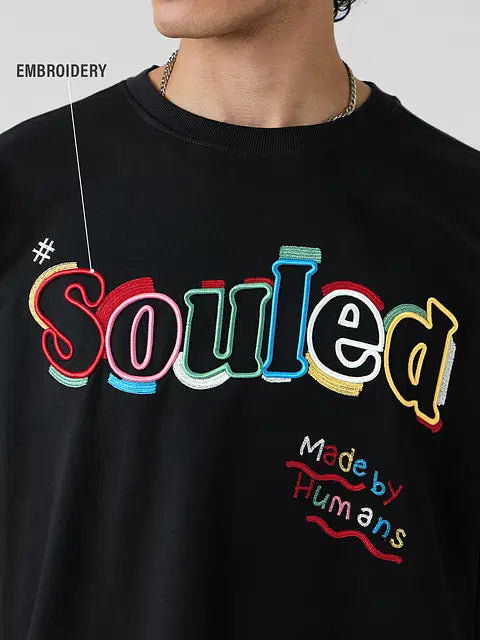 Souled Colour Stroke Oversized T-Shirts