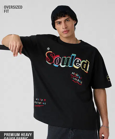 Souled Colour Stroke Oversized T-Shirts