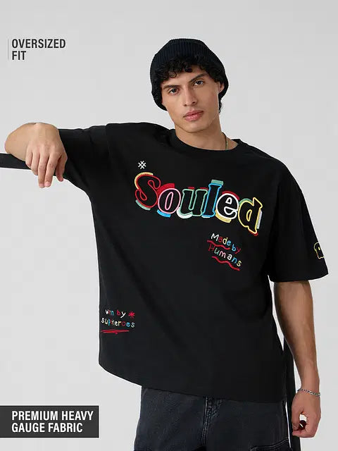 Souled Colour Stroke Oversized T-Shirts