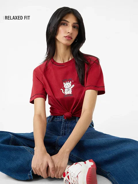 Cute But Psycho Women Relaxed Fit T-Shirts