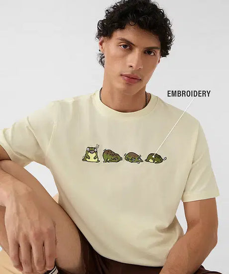 Tired Frog Men Relaxed Fit T-Shirts
