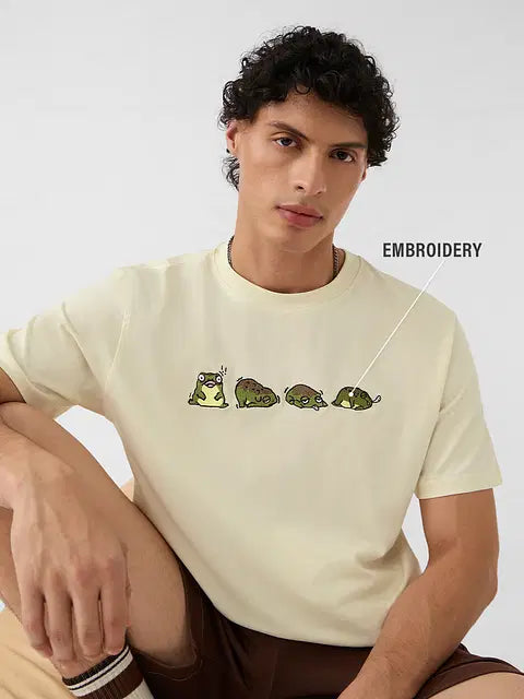 Tired Frog Men Relaxed Fit T-Shirts